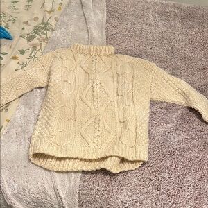 Wool Cable Knit Sweater